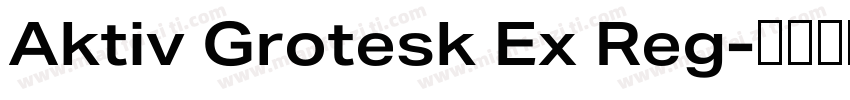 Aktiv Grotesk Ex Reg字体转换